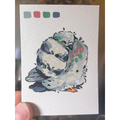 The Pigeon Collection: Blind Box ACEO aceo art card thumbnail 5