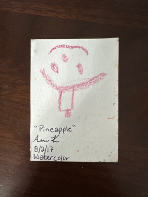 Pienapple aceo art card thumbnail 2