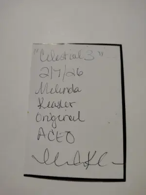 Celestial Moon ninthhouseoracle aceo art card thumbnail 2