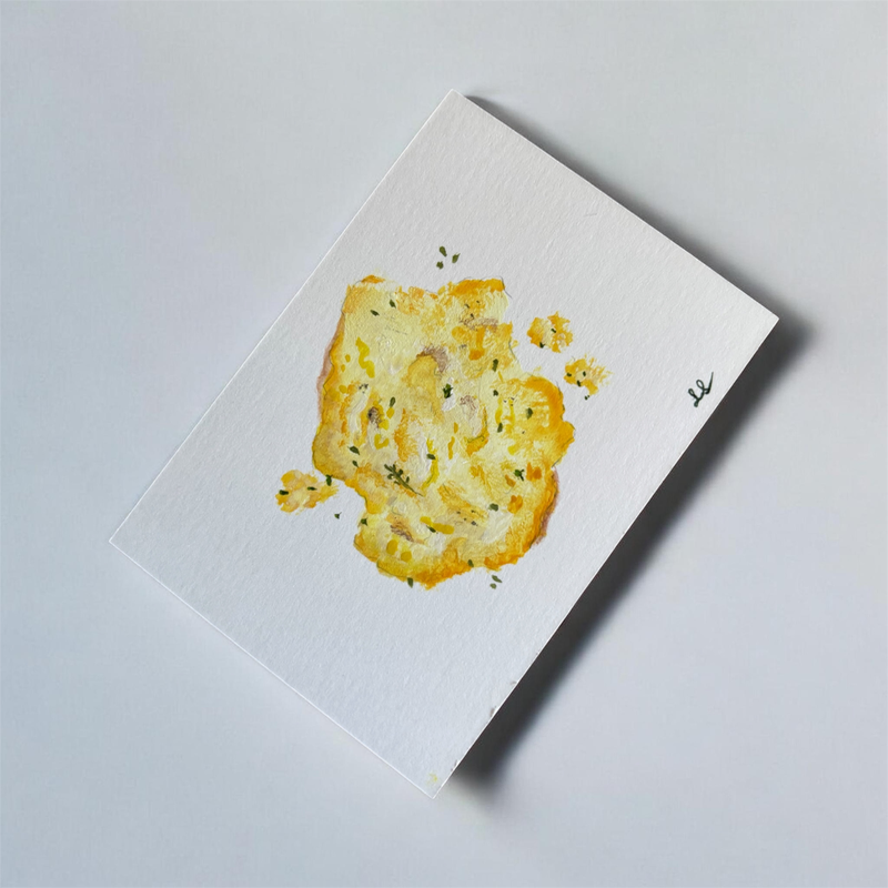 Pocket Breakfast-Fried Egg 1/5 aceo art card