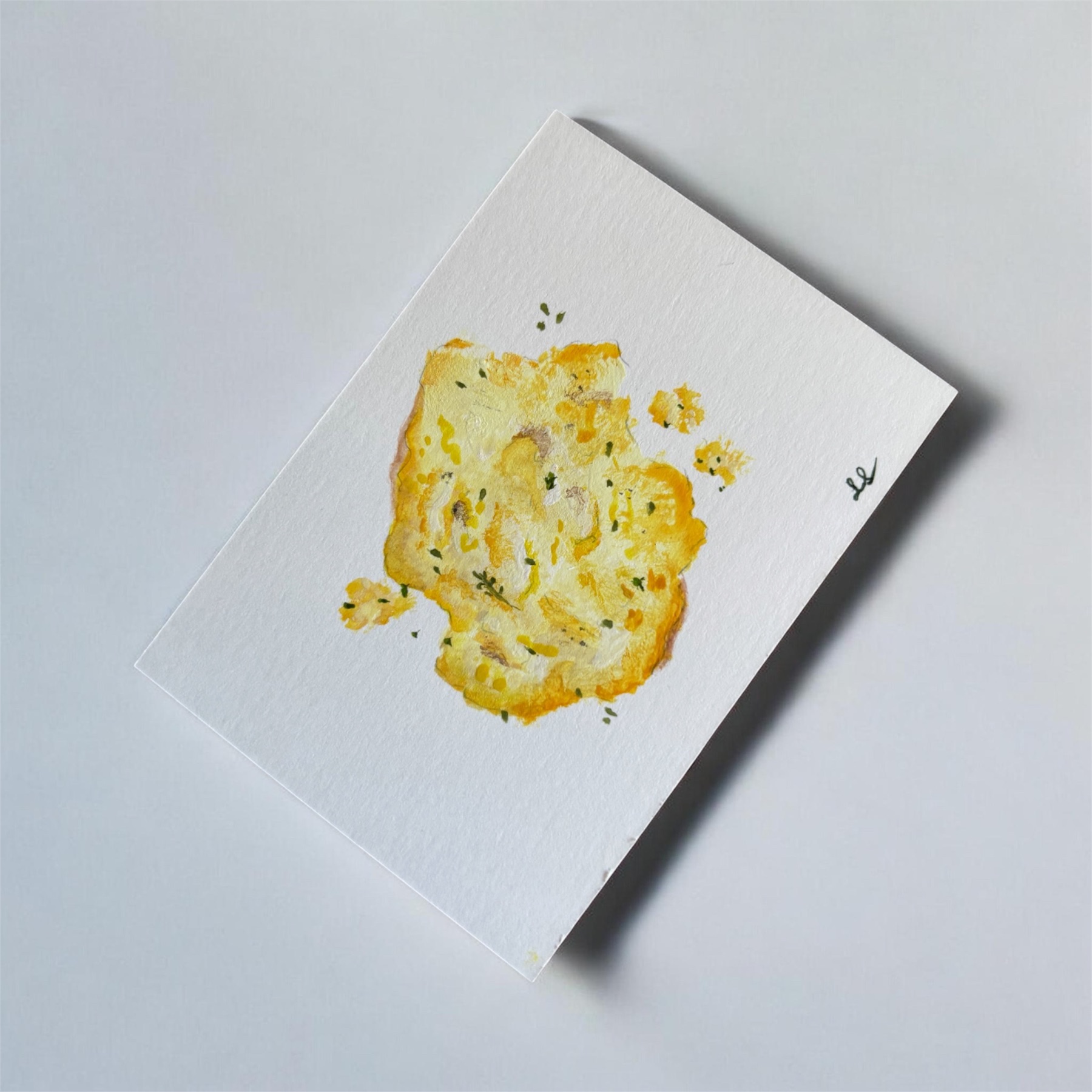 Pocket Breakfast-Fried Egg 1/5 aceo art card