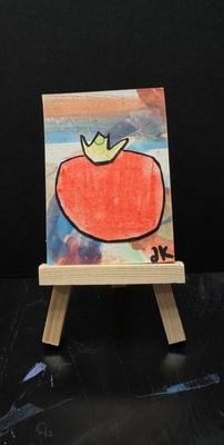 Tomato aceo art card thumbnail 1