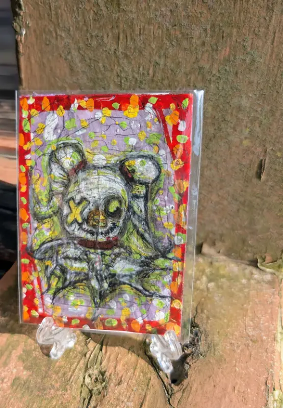 Ghostly Web Zero aceo art card