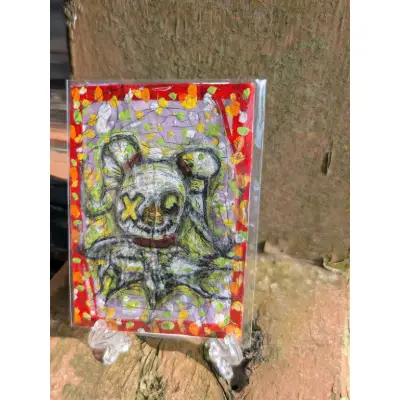 Ghostly Web Zero aceo art card thumbnail 1