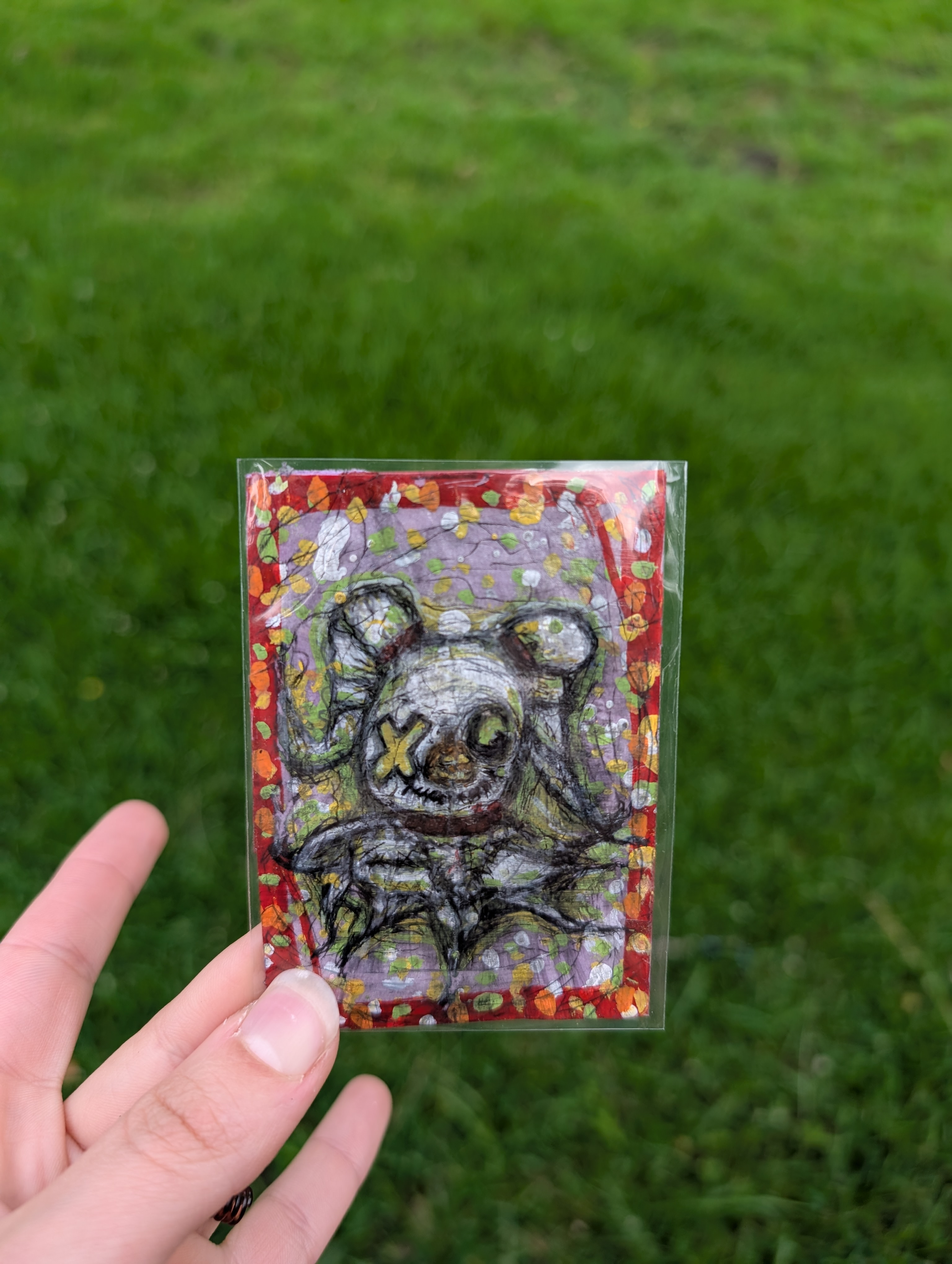 Ghostly Web Zero aceo art card