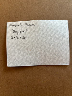 Big Blue aceo art card thumbnail 2