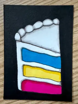 Cake aceo art card thumbnail 2