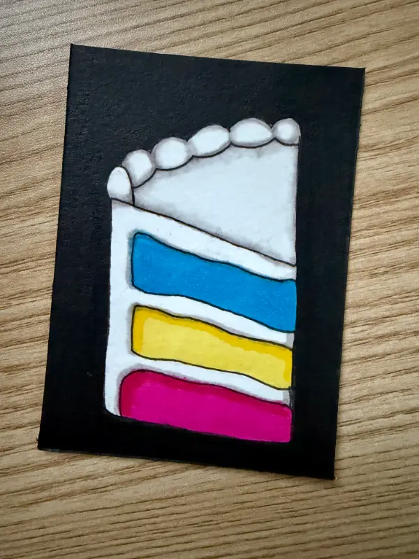 Cake aceo art card