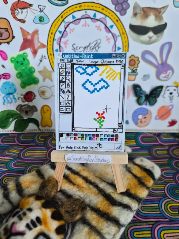 "Nostalgia.exe" aceo art card