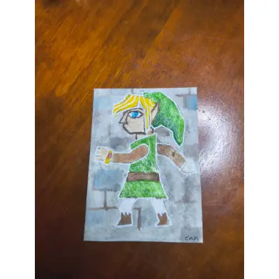 Just A Fly on the Wall Zelda Fan Art aceo art card thumbnail 3