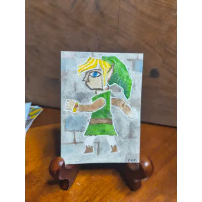 Just A Fly on the Wall Zelda Fan Art aceo art card thumbnail 1
