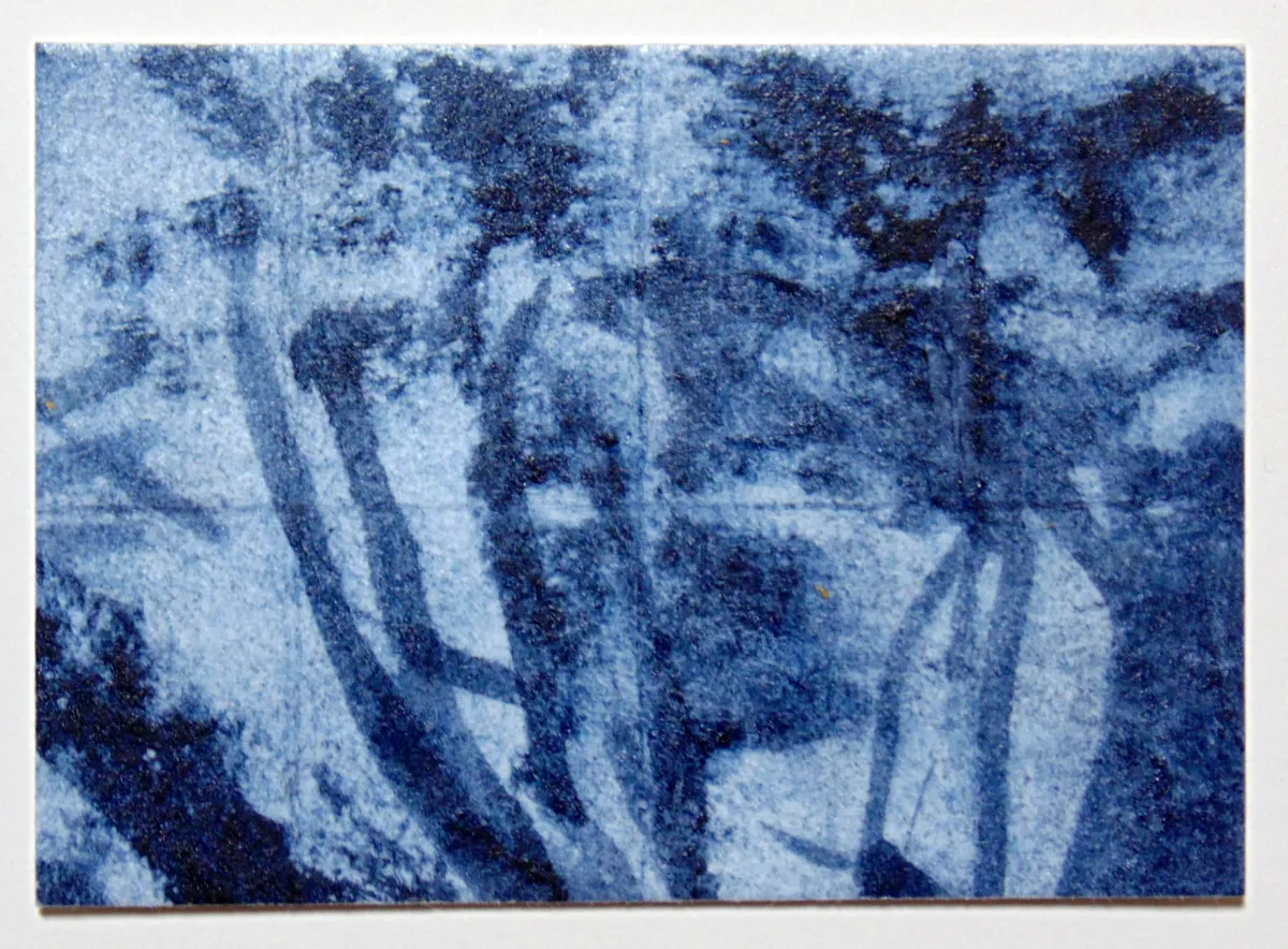 Washi and Indigo Ink original art ACEO #3 aceo art card