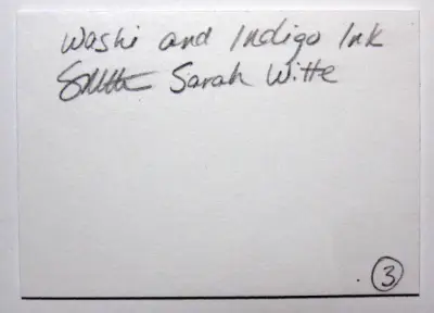 Washi and Indigo Ink original art ACEO #3 aceo art card thumbnail 3