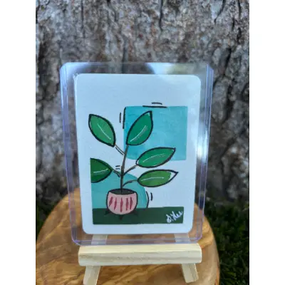 House Plant I: Series I aceo art card thumbnail 2