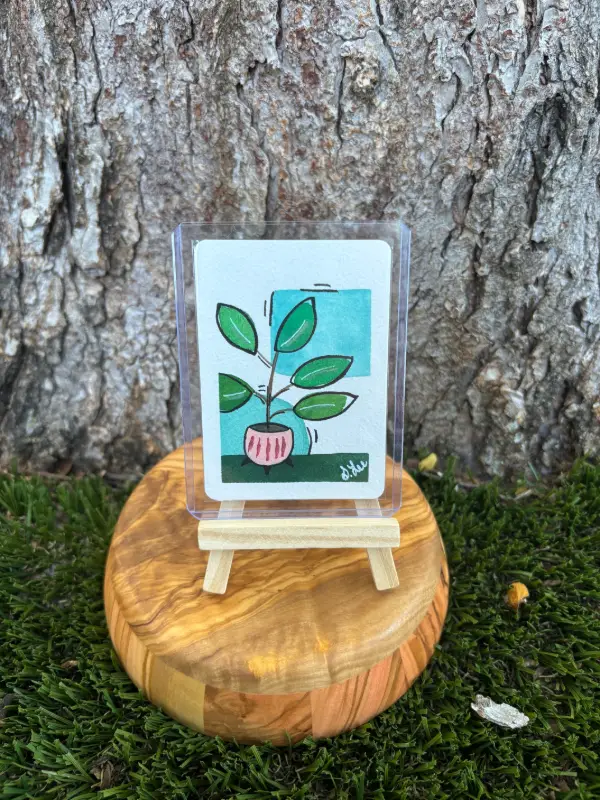 House Plant I: Series I aceo art card