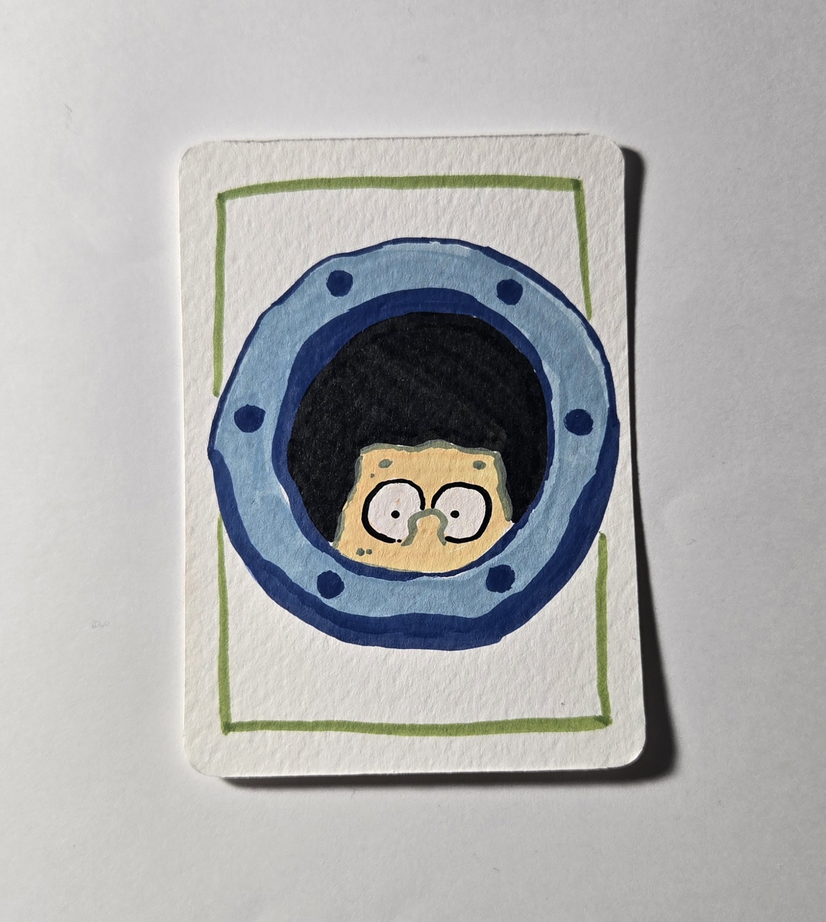Window - Spongebob Inspired Series 8/8 aceo art card
