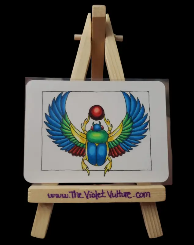 Scarab Egyptian Pantheon aceo art card