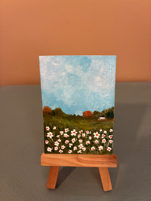 Tiny House In the Valley aceo art card thumbnail 1
