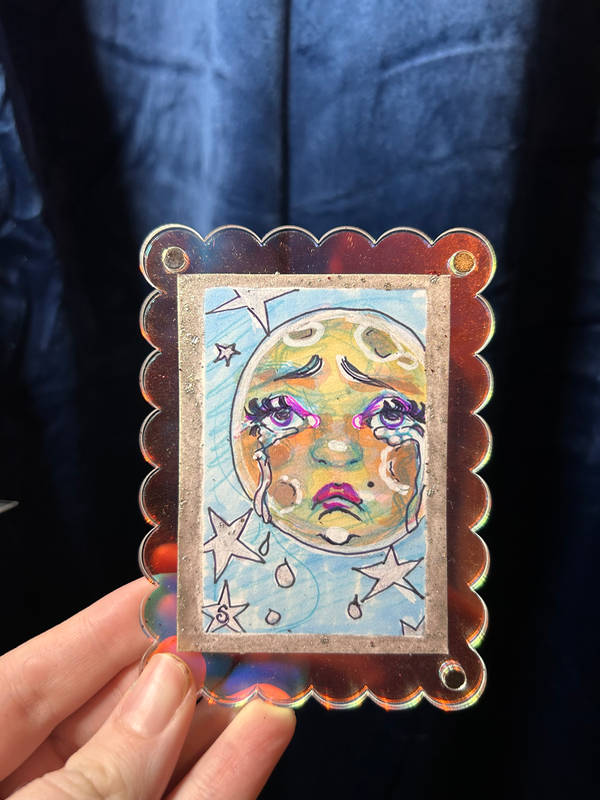 Blue Moon aceo art card