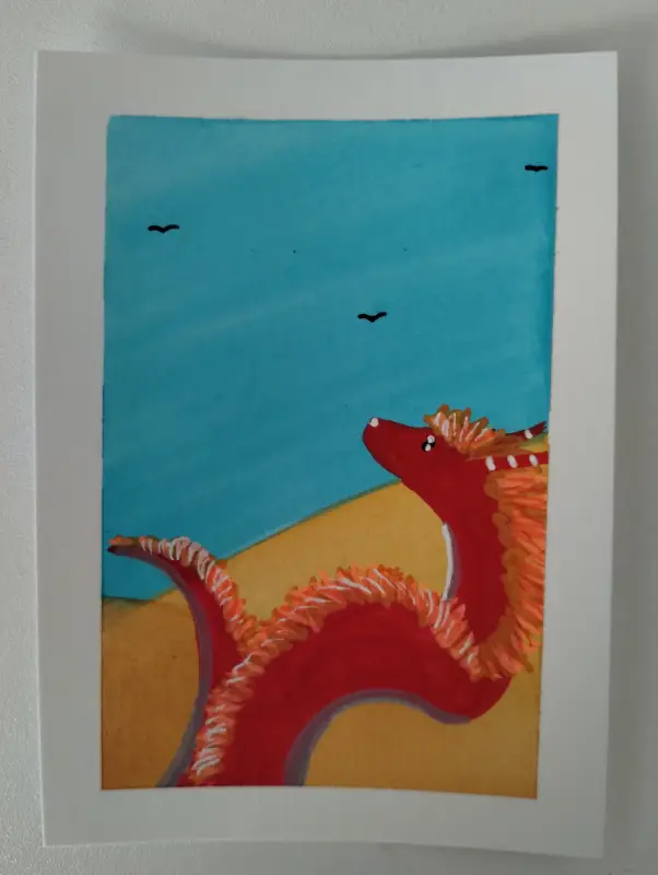 Beyond The Dunes aceo art card