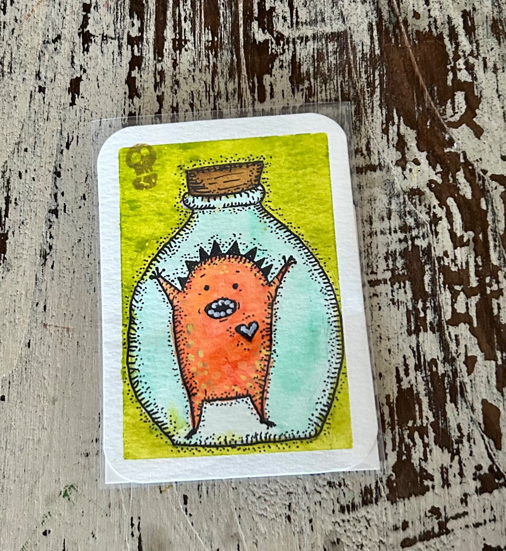 Halp! aceo art card