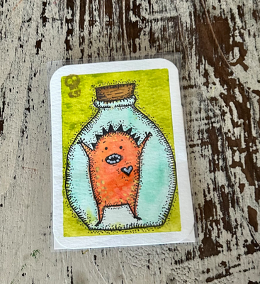 Halp! aceo art card thumbnail 1