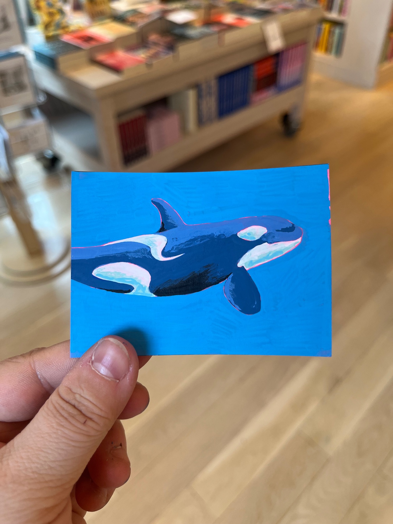 Delving Orca #1 aceo art card