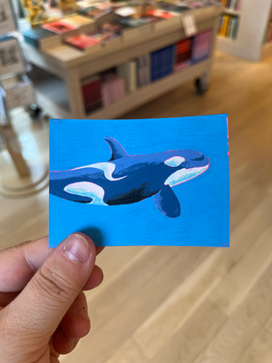 Delving Orca #1 aceo art card thumbnail 1