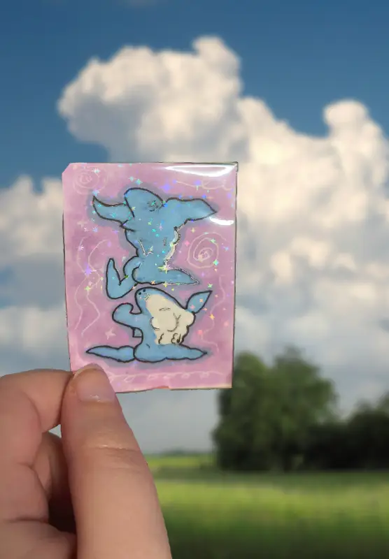 Buff shark aceo art card