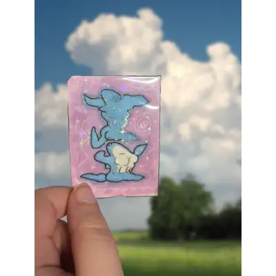 Buff shark aceo art card thumbnail 1