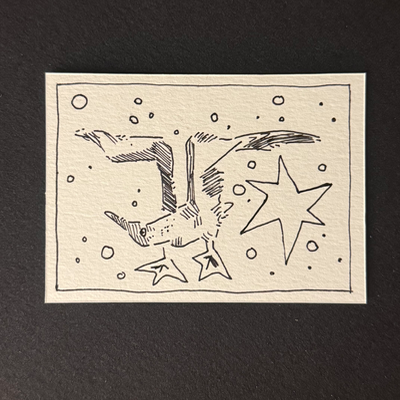 creature doodle iii aceo art card thumbnail 2