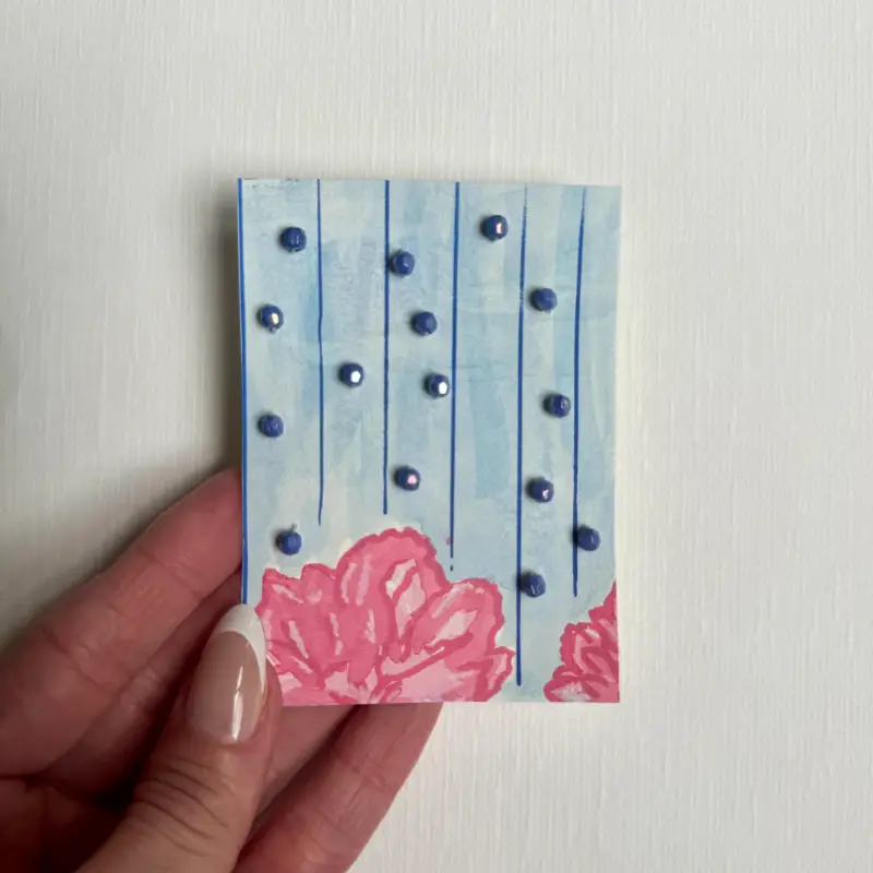 2 - Summertime Peonies aceo art card