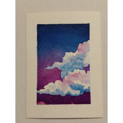 Mystical night #1 aceo art card thumbnail 1