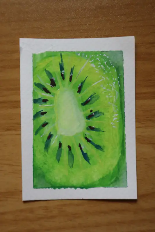 "Up Close Kiwi" aceo art card