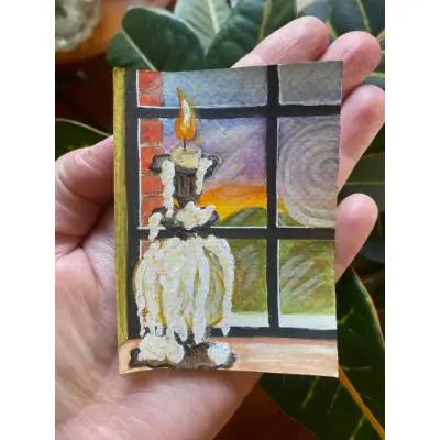 The Study No. 2 aceo art card thumbnail 3