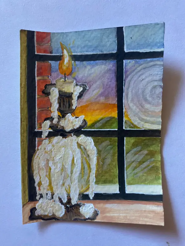 The Study No. 2 aceo art card