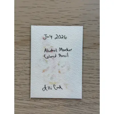 Goldfish aceo art card thumbnail 2