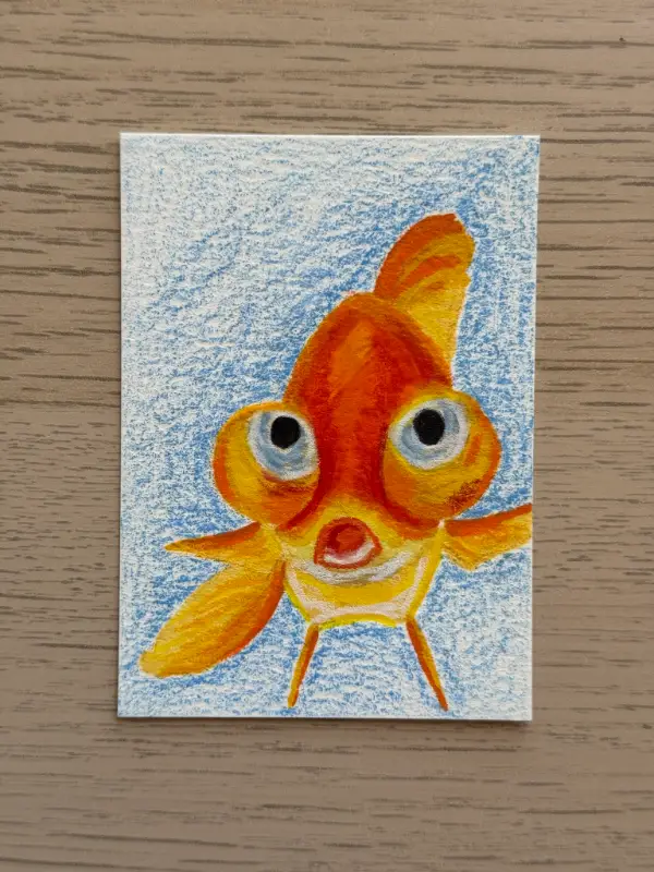 Goldfish aceo art card