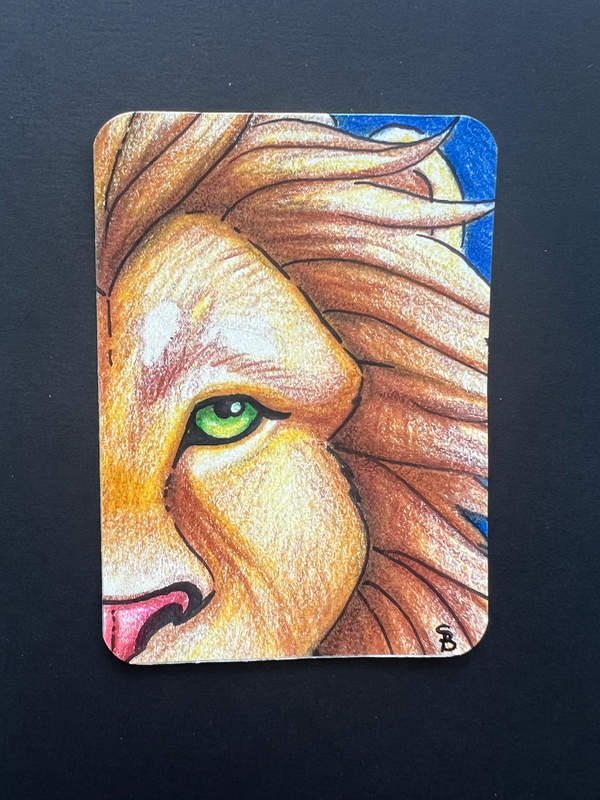 Aslan aceo art card