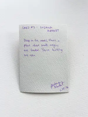 Dusk Gatherers | Small Magics from the Woods Series aceo art card thumbnail 2