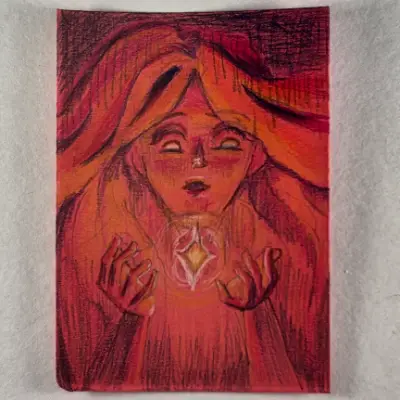 Spellcaster aceo art card thumbnail 2