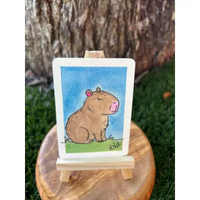 Cassidy the Caby aceo art card thumbnail 2