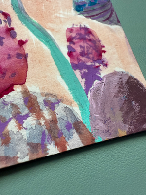 Mushrooms 2 aceo art card thumbnail 2