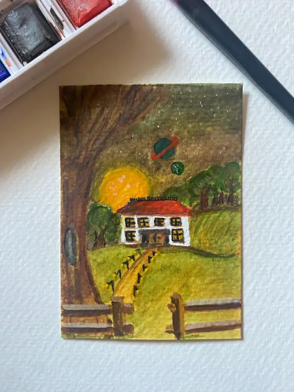 Home aceo art card