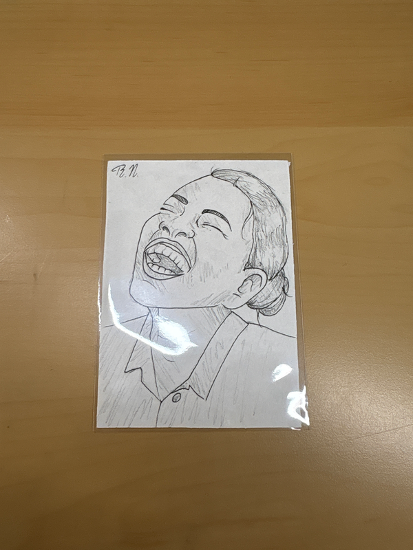 Laughing Woman aceo art card