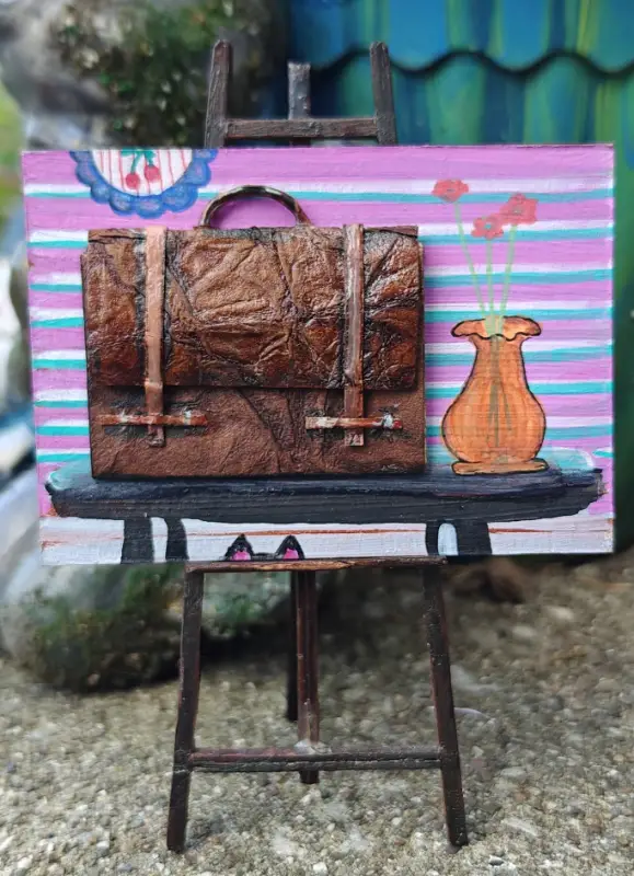 What's in Your Bag? (work edition, obviously) aceo art card