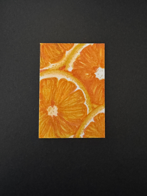 citrus delight aceo art card thumbnail 2