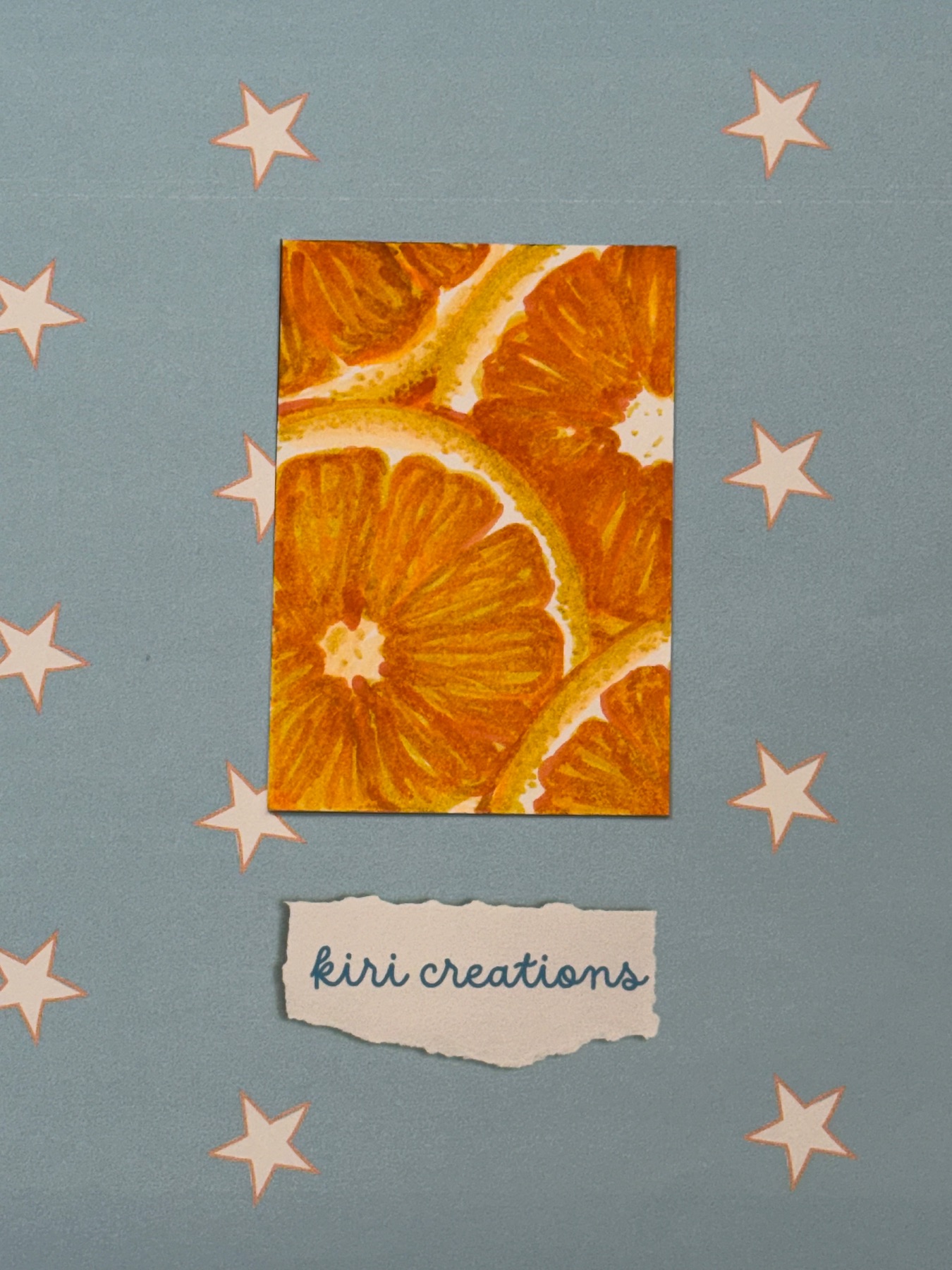 citrus delight aceo art card