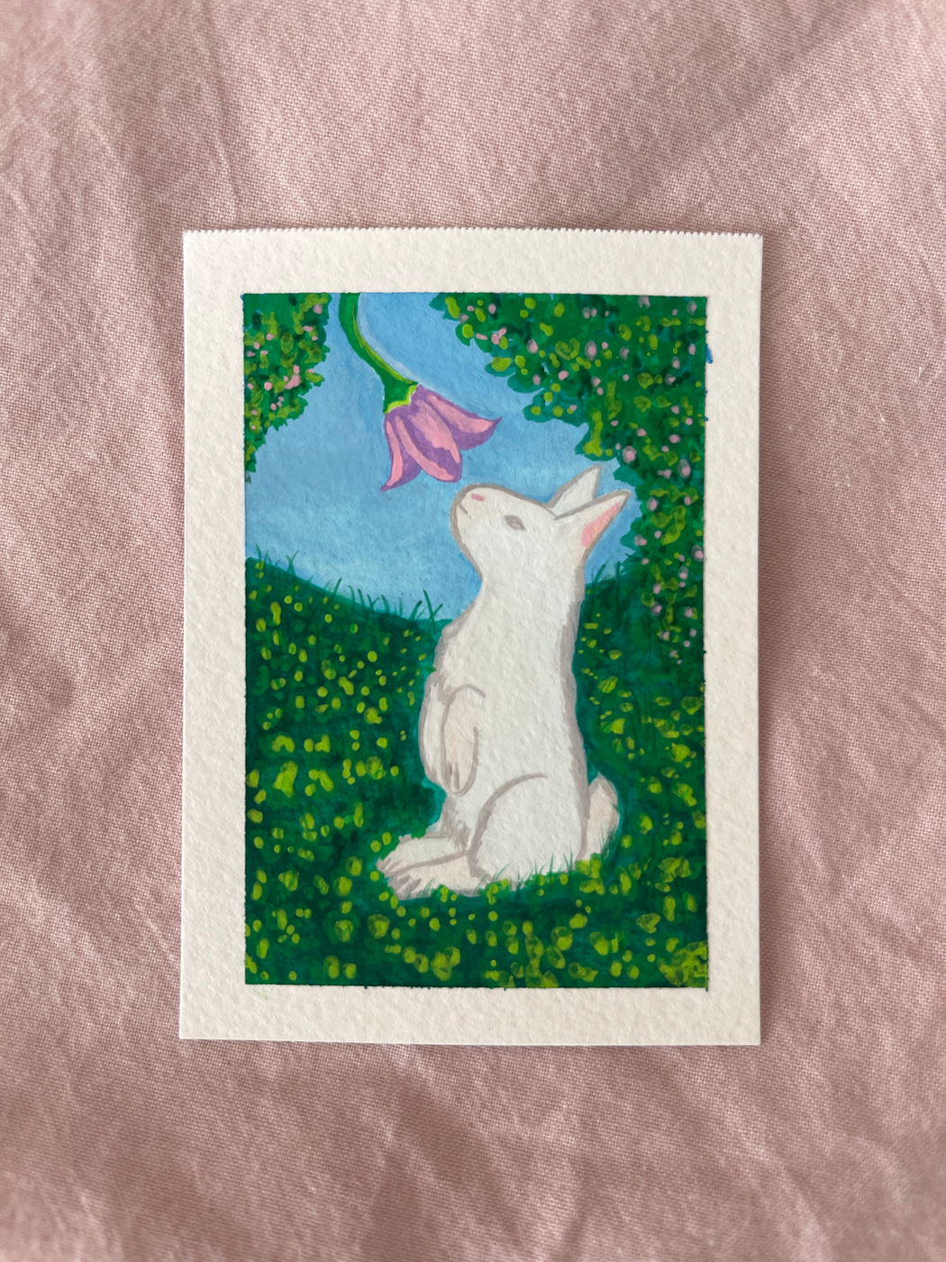 signs of spring aceo art card