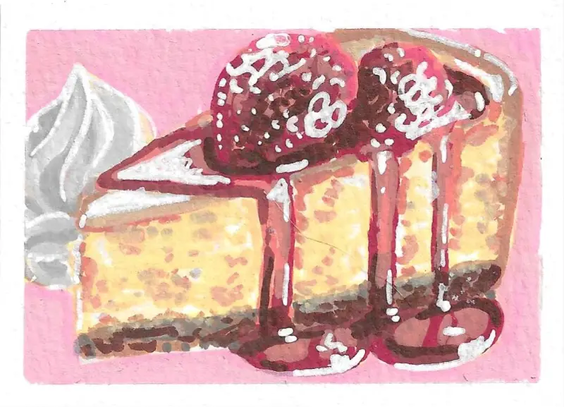 Cheesecake! aceo art card